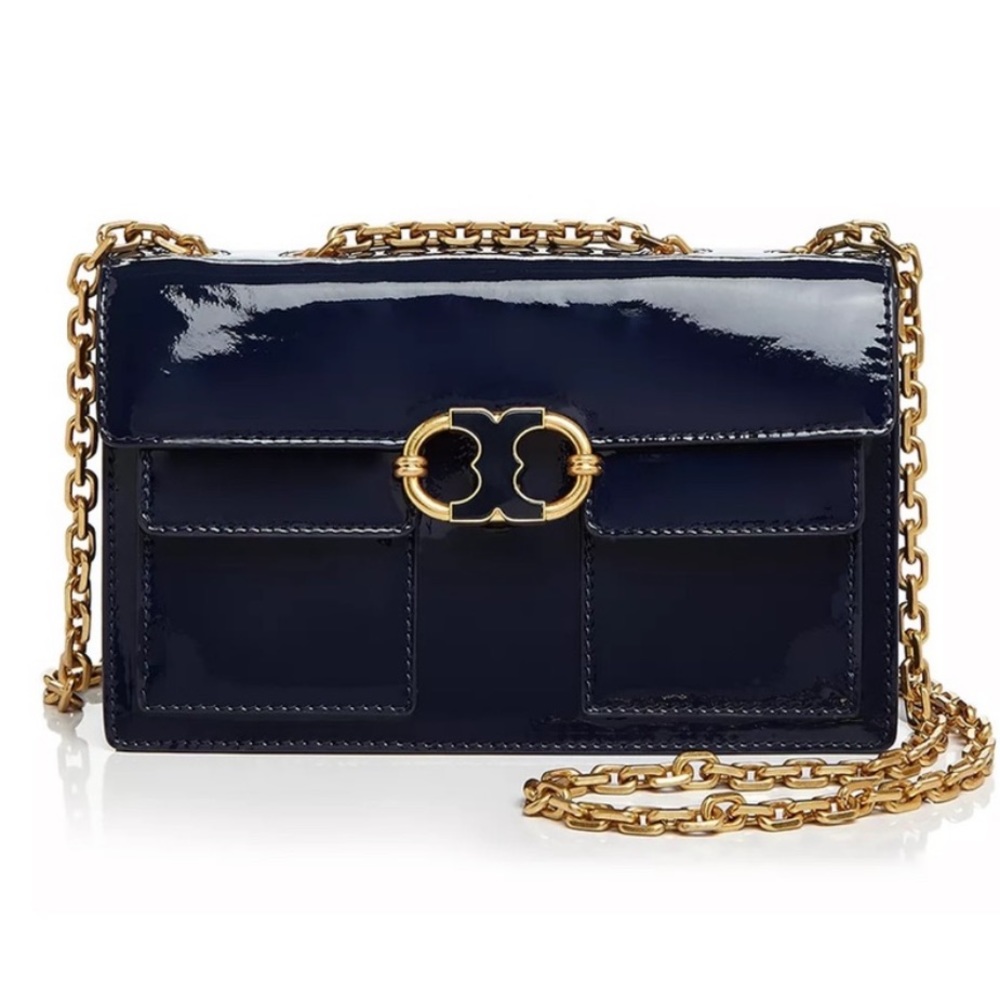 Women's Gemini Link Patent Small Chain Shoulder Bag
